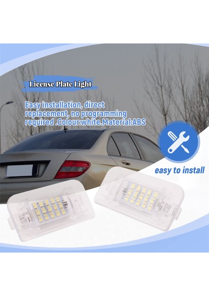 Araba Arka Lambası Mercedes-Benz W242 W246 B-Klasse LED Plaka Lambası A2468201566 PZ168 Için Uygundur (Yurt Dışından) fırsatları