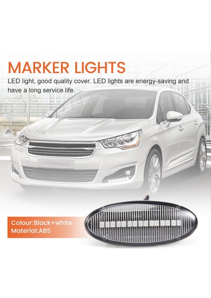 Araba LED Dinamik Yan Işaret Sinyal Lambası Işık Dönüş Lambası Nissan Qashqai J10 X-Trail T31 Cube Juke Leaf Micra Beyaz (Yurt Dışından) fırsatları