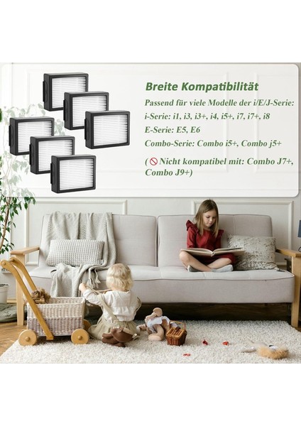 Irobot Roomba I7, I7+, I3, I3+, I5+, Combo I5+, Combo J5+, I8, E5, E6, I1, I4 Serisi Hepa Filtreleri Için Yedek Filtreler (Yurt Dışından) fiyatları