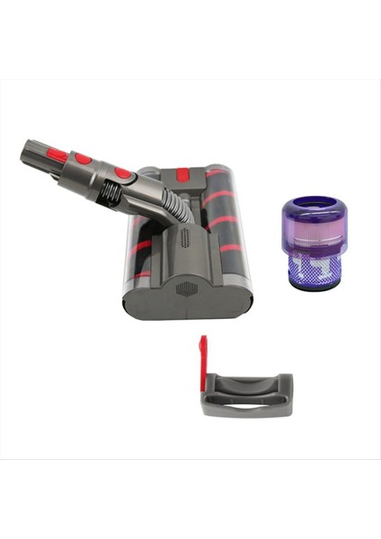 Dyson Omni-Glide SV19 Motor Başlığı Yumuşak Silindir Temizleme Başlığı Vakum Başlığı Yedek Çift Yumuşak Silindir Fırçası (Yurt Dışından)