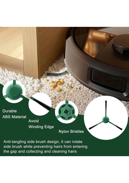 Irobot Roomba Max 705 Vac / Irobot Roomba Plus 504 Vac Elektrikli Süpürge Aksesuarları Için 8 Adet Ana Yan Fırça Filtresi (Yurt Dışından) fırsatları