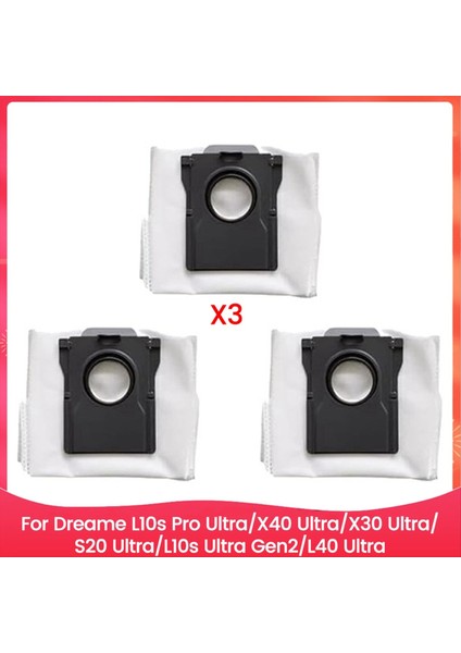 Dreame L10S Pro ULTRA/X40 ULTRA/X30 ULTRA/S20 ULTRA/L10S Ultra GEN2/L40 Ultra Yedek Parçaları Için Toz Torbası (Yurt Dışından)