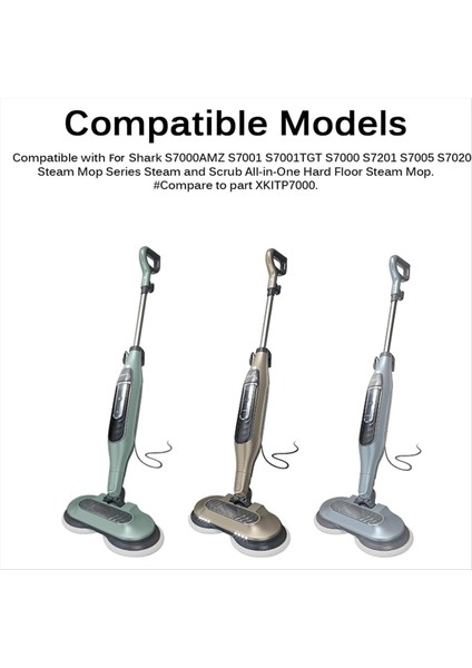 Shark S7000 S7000AMZ S7001 S7001TGT S7000 S7201 S7000C Serisi Buharlı Temizleyici Parçaları Için 12 Adet Buharlı Paspas Yedek Pedleri (Yurt Dışından) modelleri