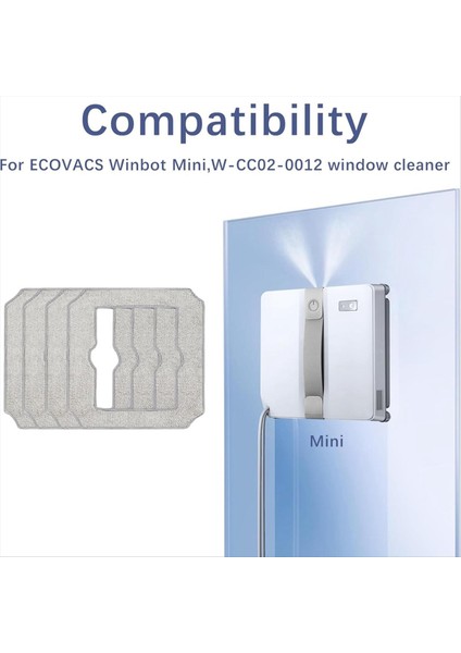 Ecovacs Winbot Mini Için Yıkanabilir Mendil Temizlik Bezleri, W-CC02-0012 Yedek Ped, Temizlik Robotu Aksesuarları (Yurt Dışından) fiyatları