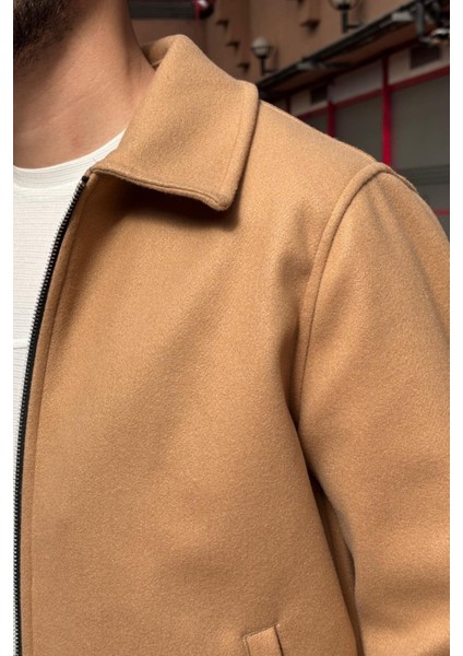 Erkek, Standart-Fit, Fermuar Detaylı, Gömlek Yaka, Kaşe Ceket 626 modelleri