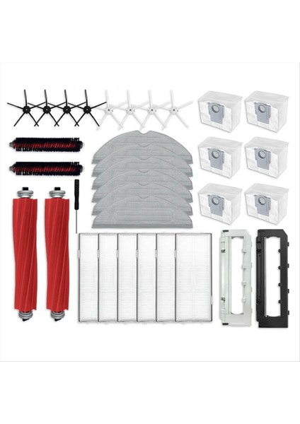 Roborock S7 Maxv Ultra S7 Pro Ultra Aksesuarlar Robot Vakum Pop Filtre Toz Çantası (Yurt Dışından)