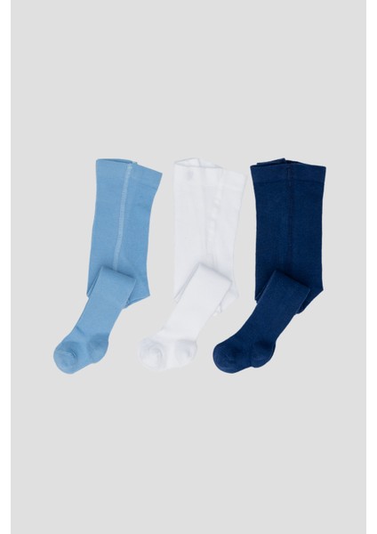 3 Adet Pamuklu Erkek Çocuk ve Bebek Külotlu Çorabı