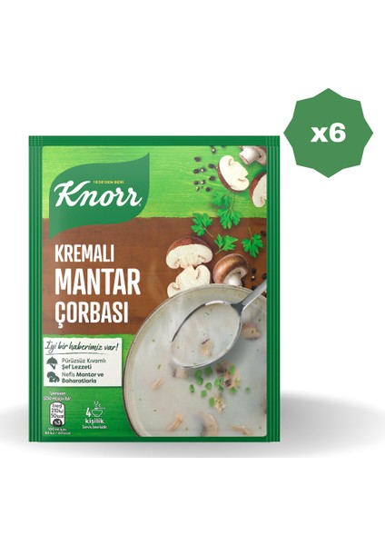 Kremalı Mantar Çorbası - (6 Adet)