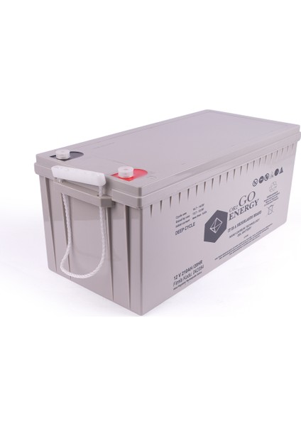 OR2GO Energy 12V 210Ah Jel Akü OV Serisi Uzun Ömürlü modelleri