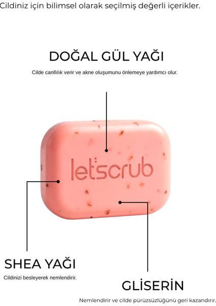 Zeytinyağlı Doğal Gül Yağı Sabunu Canlandırıcı ve Onarıcı 100gr Tüm Cilt Tipleri Için fiyatları