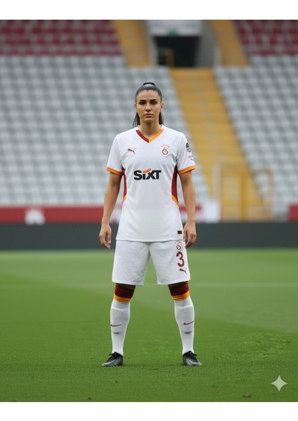 779657-02 Galatasaray 24/25 Kadın Deplasman Forması Beyaz