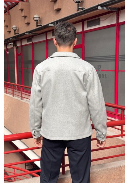Erkek, Standart-Fit, Fermuar Detaylı, Gömlek Yaka, Kaşe Ceket 626 indirimleri