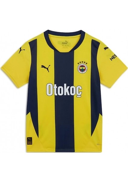 775364-01 Fenerbahçe 24/25 Çocuk Unisex Iç Saha Çubuklu Forması Sarı-Lacivert fiyatları