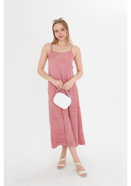 Gülkurusu Kadın Askılı Piliseli Elbise fiyatları