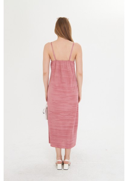 Gülkurusu Kadın Askılı Piliseli Elbise indirimleri