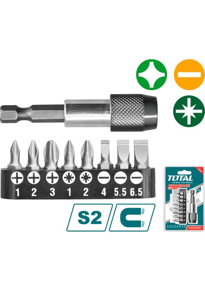9 Parça Bits Uç Seti