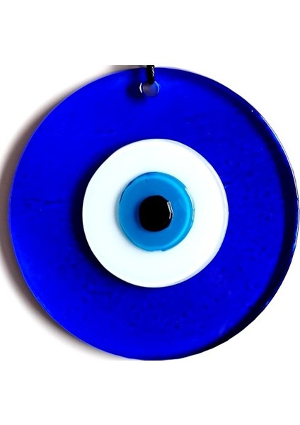 Deri İpli El Yapımı Nazar Boncuklu Mavi Renk Cam Duvar Süsü modelleri