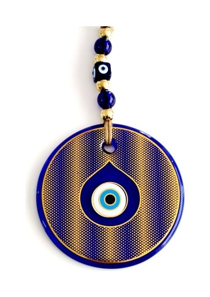 Altın Sarısı Yaldızlı Damla Göz Modelli Cam Duvar Süsü modelleri