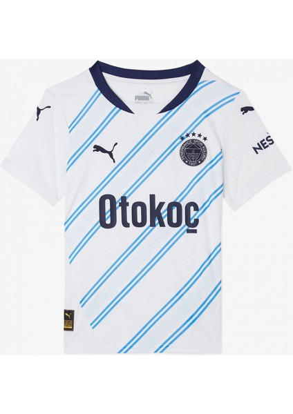 775371-02 Fenerbahçe 24/25 Çocuk Unisex Deplasman Forması Beyaz-Lacivert indirimleri