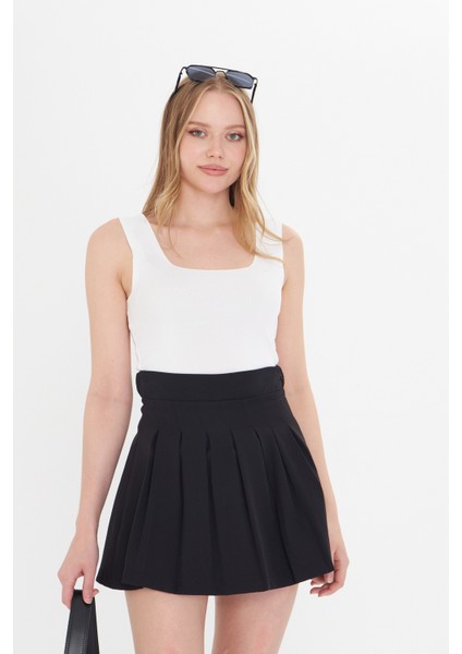 Kadın Kolsuz Kalın Askılı Ince Yazlık Kare Yaka Triko Atlet 3'lü Set modelleri