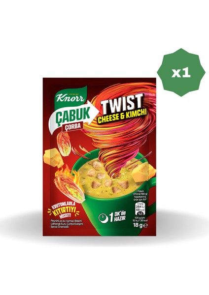 Çabuk Çorba Twist Cheese Kimchi - (1 Adet)