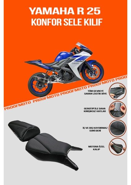 Yamaha R 25 Konfor Sele Kılıf