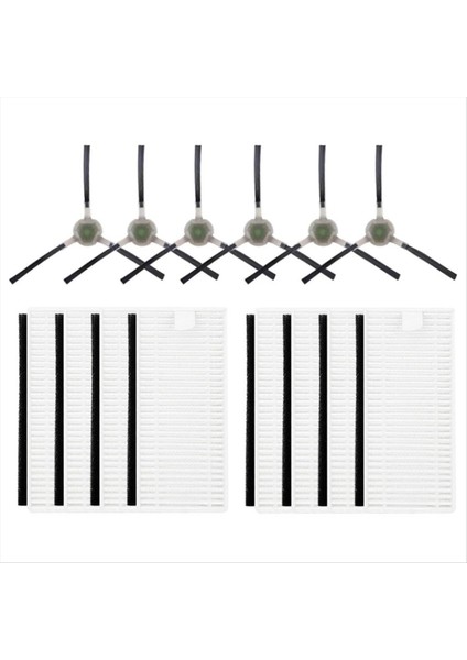 Lefant M201 U180 M571 M200 M500 M501 M520 T700 T800 Robotik Vakum Temiz Parçaları Hepa Filtreleri Yan Fırçalar (Yurt Dışından)