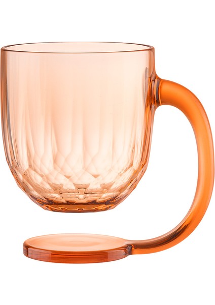 Domme 2'li Plastik Kupa - Turuncu - 385 ml