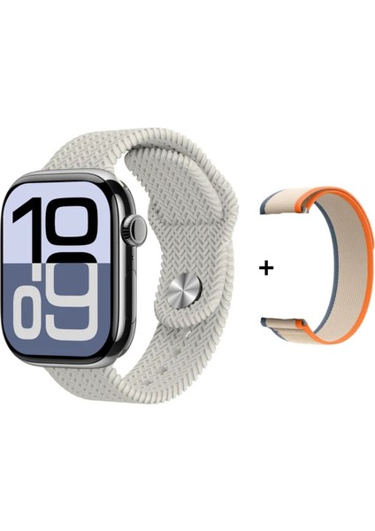 HK11 Pro Max Orıjınal Yeni Seri Güçlu Batarya Amoled Ekran Akıllı Saat Çift Kordonlu modelleri