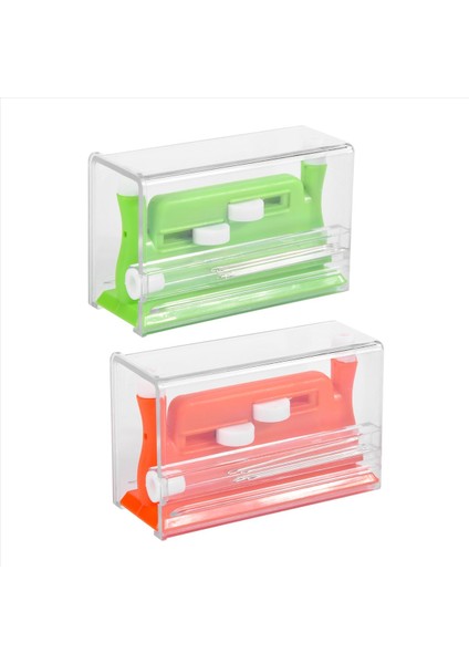 2pcs Otomatik iğne iplik, dikiş aracı iğne iplik, el dikiş için otomatik iğne iplikleri (yeşil+turuncu) (Yurt Dışından)