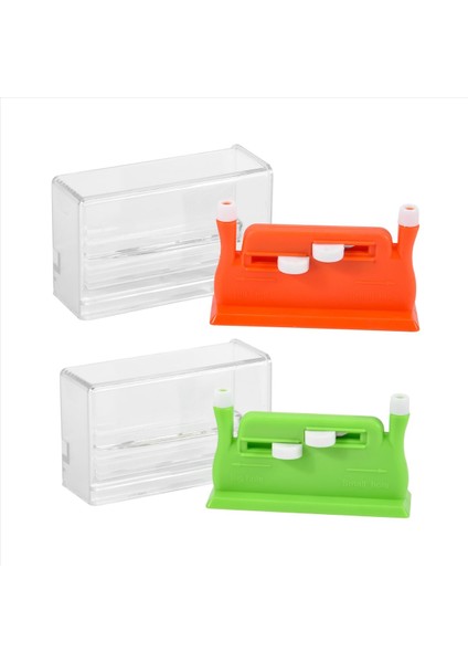 2pcs Otomatik iğne iplik, dikiş aracı iğne iplik, el dikiş için otomatik iğne iplikleri (yeşil+turuncu) (Yurt Dışından)