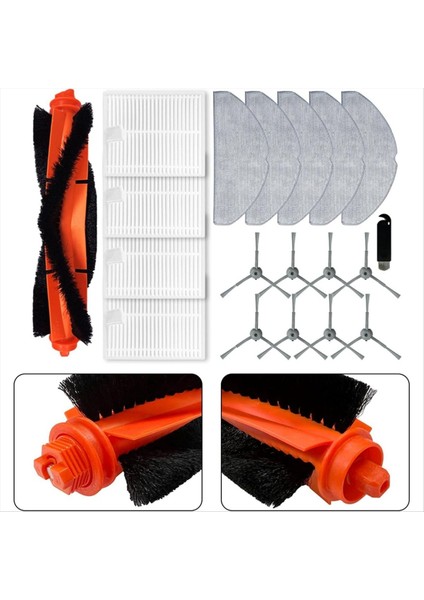 Lubuelu L20 Robot Vakum Değiştirme Ana Yan Fırça Hepa Filtre Mop Padleri Yedek Parça Aksesuarları (Yurt Dışından) modelleri