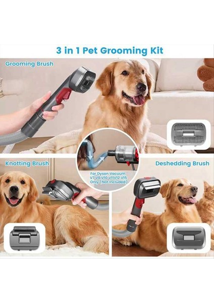 Pet Köpek Saç Fırçası Vakum Eki Dyson V15 V11 V10 V8 V7 Pet Epilasyon Aracı Için Evcil Hayvan Bakım Kiti (Yurt Dışından) modelleri