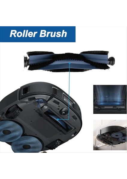 Eufy X10 Pro Omni Robot Vakum Yıkanabilir ve Yeniden Kullanılabilir Ana Yan Fırça Hepa Filtre Mop Bez Tuz Torbaları (Yurt Dışından) indirimleri