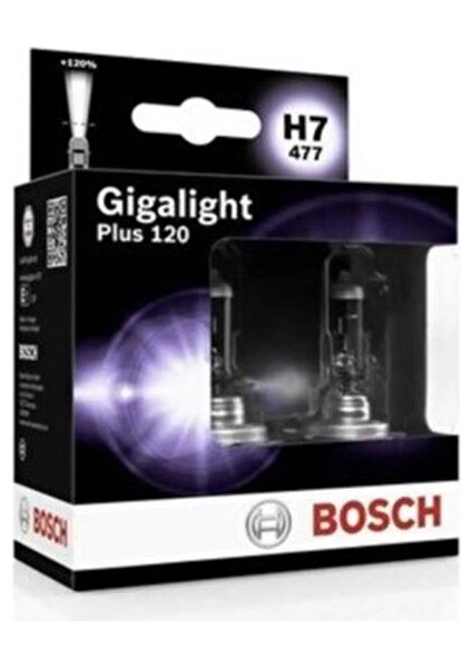Gigalight Plus 120 H7 Ampül 2'li Set 55 W Yüksek Işık Yoğunluğu ile Güvenli Sürüş fiyatları