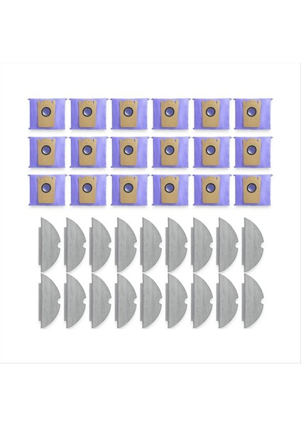 Eufy Robovac L35 Hybrid+ / LR30 Hybrid+ Toz Bag Mop Bezleri Rag Yedek Parçalar Yedek Aksesuarlar (Yurt Dışından)