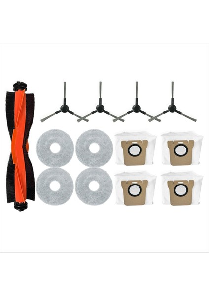 Xiaomi Mijia M30 D102 Robot Vakum Yedek Parçaları Ana Roller Yan Fırça Mop Bez Toz Torbası Aksesuarları (Yurt Dışından)