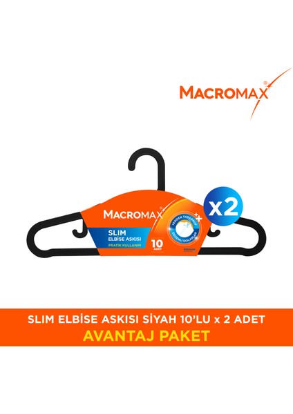 Slim Askı 10X2 - 20 Adet