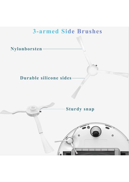 Dreame Tech Için Aksesuar Kiti L10S Ultra /L10 Ultra Robot Vakum Ana Fırça Hepa Filtre Yan Fırça Paspası Toz Torbaları (Yurt Dışından) fiyatları