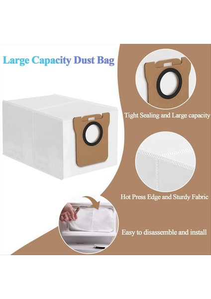 Dreame Tech Için Aksesuar Kiti L10S Ultra /L10 Ultra Robot Vakum Ana Fırça Hepa Filtre Yan Fırça Paspası Toz Torbaları (Yurt Dışından) modelleri