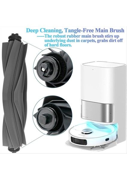 Dreame Tech Için Aksesuar Kiti L10S Ultra /L10 Ultra Robot Vakum Ana Fırça Hepa Filtre Yan Fırça Paspası Toz Torbaları (Yurt Dışından) fırsatları