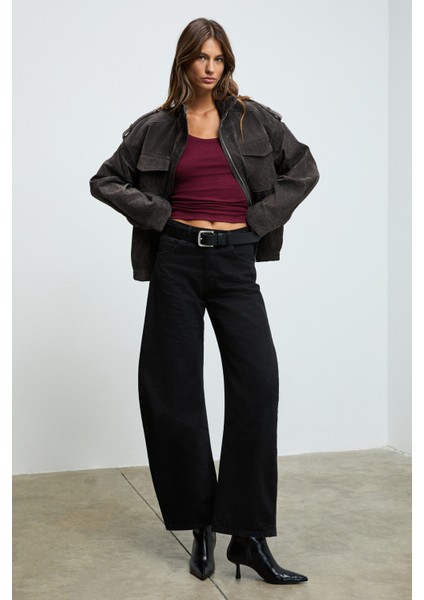 Lıllesol Kadın Fitilli Görünümlü Slim Fit Vücuda Oturan Havuz Yakalı Pamuklu Basic Bordo Atlet fırsatları