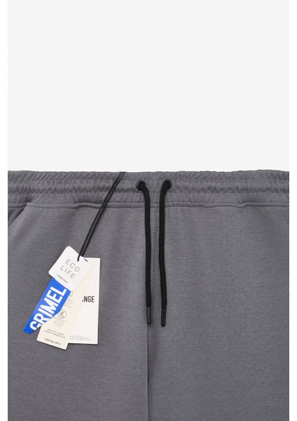 BORLAND Erkek Beli Lastikli Kordonlu Yanları Cepli Relaxed Fit Gri Eşofman Altı fiyatları