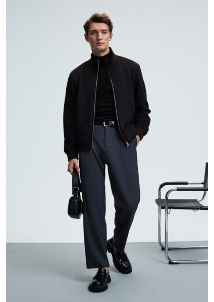 REBEL Erkek Yarım Balıkçı Yaka Basic Regular Fit Triko Siyah Kazak fırsatları