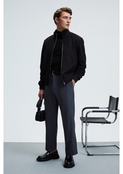 REBEL Erkek Yarım Balıkçı Yaka Basic Regular Fit Triko Siyah Kazak indirimleri