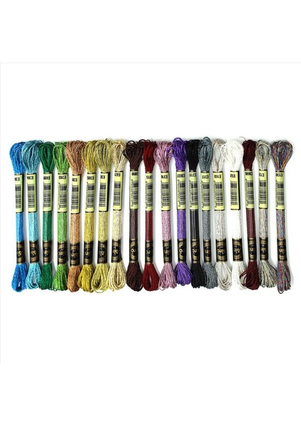 38PCS Metalik Nakış Skein Iplikleri Çok Renkli Nakış Floss Pırıltılı Nakış Iplik Çapraz Dikiş Iplik (Yurt Dışından) fiyatları