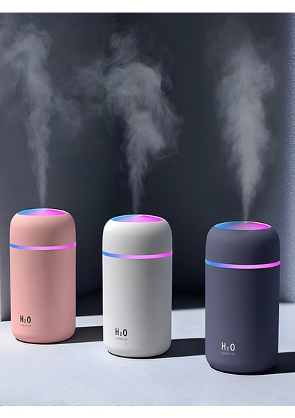 Humidifier 300 ml Ulrasonik Hava Nemlendirici Buhar Makinesi ve Aroma Difüzörü indirimleri