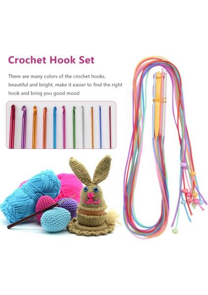 23 Pcs Tunisian Tığ Işi Kanca Seti Plastik Kablo Afgan Tığ Hook ve Tunus Afgan Alüminyum Örgü Iğneleri (Yurt Dışından) modelleri