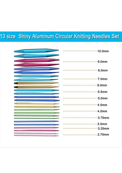 Dairesel Iğne Seti Alüminyum Oksit Çıkarılabilir ve Değiştirilebilir Dairesel Iğne Diy Örgü Aleti Kazak Iğne Seti (Yurt Dışından) indirimleri