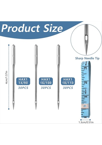 90 Sayı Dikiş Makinesi Iğneleri Evrensel Boyut 90/14 100/16 110/18 Dikiş Makinesi Iğneleri Nakış Kotları Için (Yurt Dışından) modelleri
